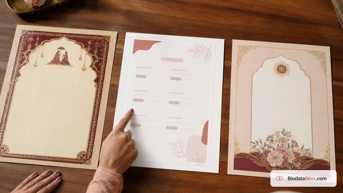 Guide to choosing the best marriage biodata template style