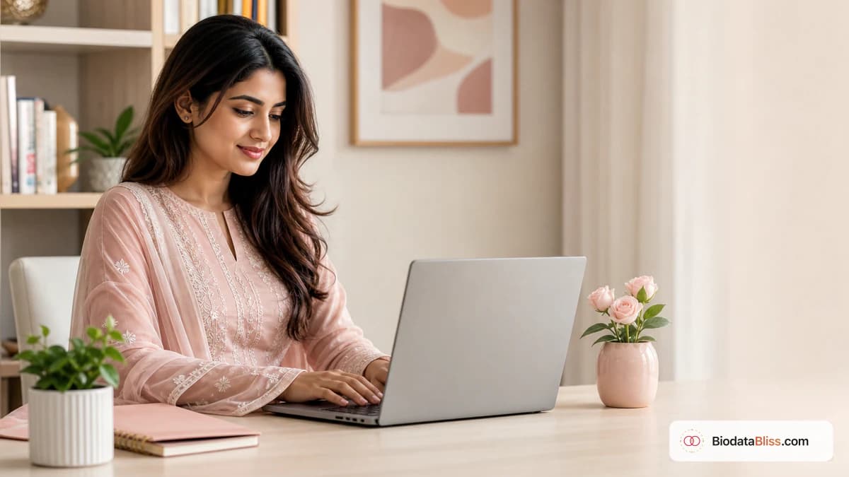 Step-by-step guide to create a marriage biodata online in minutes on BiodataBliss
